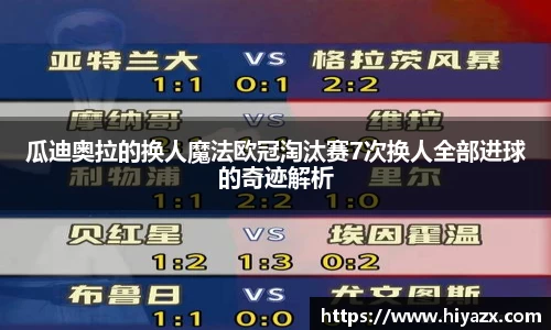 瓜迪奥拉的换人魔法欧冠淘汰赛7次换人全部进球的奇迹解析